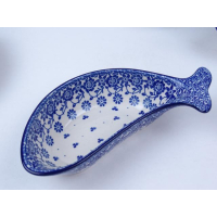 Bunzlau duo serveerschaal vissen 22 cm. * F02-2766 *