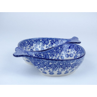 Bunzlau vis duo serveerschaal 22 cm. * F02-2766 *