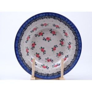 Bunzlau soepbord 23 cm * 014-1525 roosjes *
