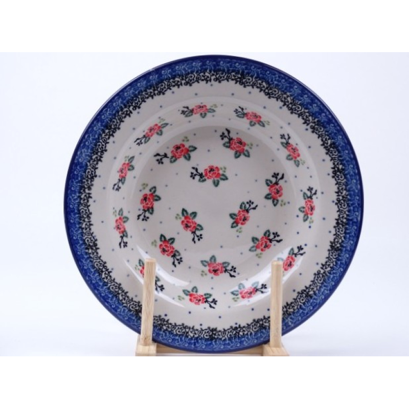 Bunzlau soepbord 23 cm * 014-1525 roosjes *