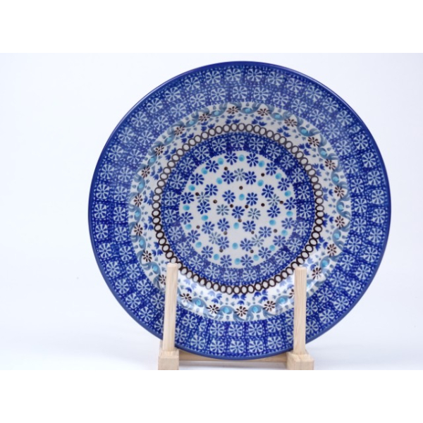 Bunzlau soepbord met rand 23 cm.  * 014-2184 *