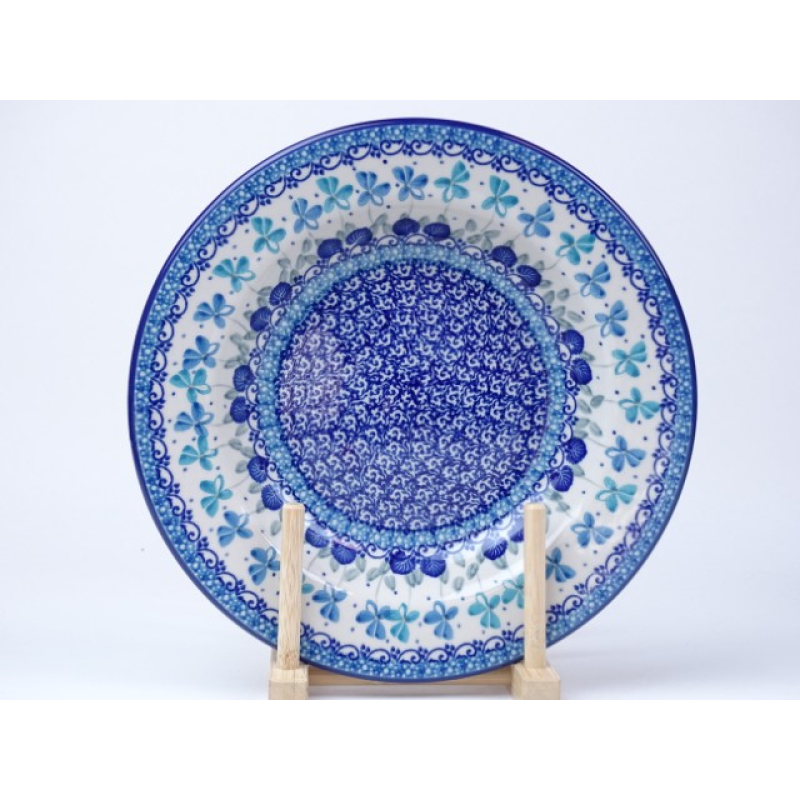 Bunzlau soepbord met rand 23 cm.  * 014-2751 *