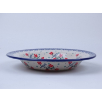 Bunzlau soepbord 23 cm.  * 014-3209 vogeltjes *