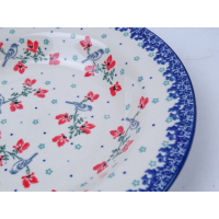 Bunzlau soepbord 23 cm.  * 014-3209 vogeltjes *