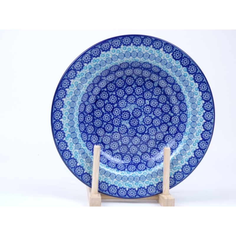 Bunzlau soepbord met rand 23 cm.  * 014-3210 *