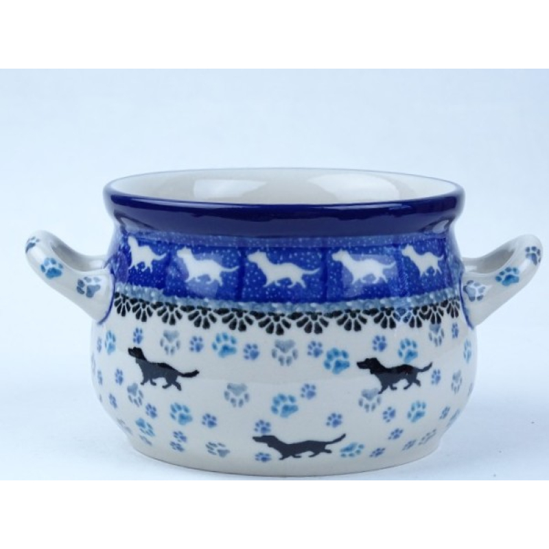 Bunzlau soepkom met 2 oortjes 350 ml. * 016-2151 teckel *