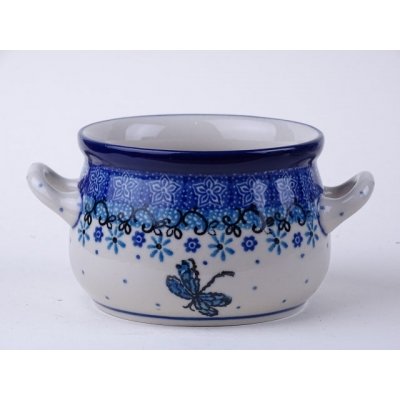 Bunzlau soepkom 350 ml. * 016- 1944 libelle * Bunzlau soepkom 350 ml. * 016- 1944 libelle *