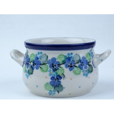 Bunzlau soepkom 350 ml. * 016- 2339 viooltjes * Bunzlau soepkom 350 ml. * 016- 2339 viooltjes *