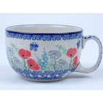 Bunzlau soepkom 350 ml. * 376-2901 rode viooltjes  *