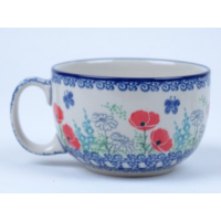 Bunzlau soepkom 350 ml. * 376-2901 rode viooltjes  *