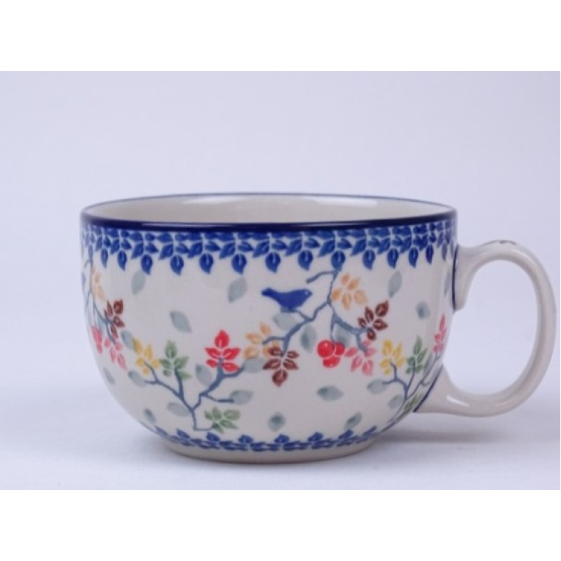 Bunzlau soepkom 350 ml. * 376-3208 vogeltjes *