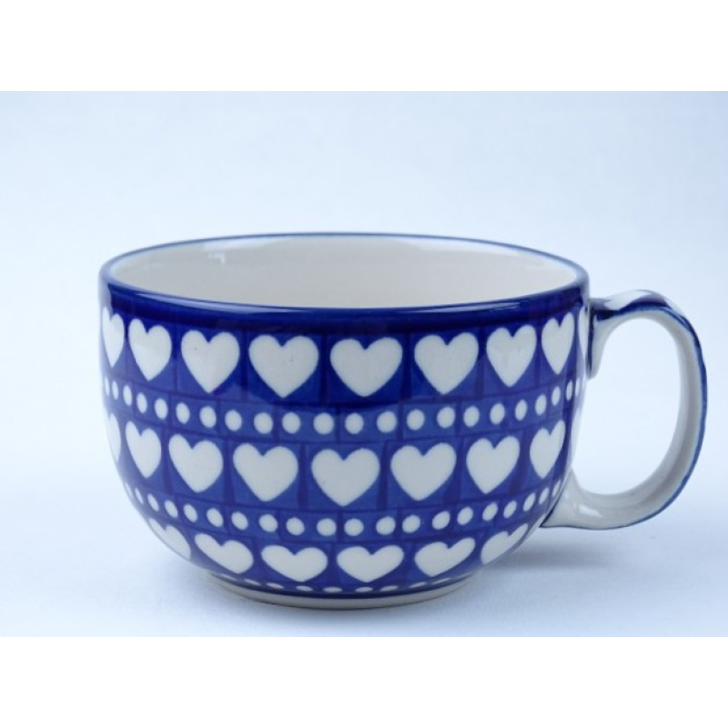 Bunzlau soepkom 350 ml. * 376-375 hartjes *