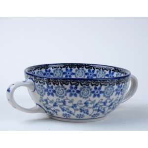 Bunzlau soepkom 2 oortjes 250 ml.  * C95-2158 *