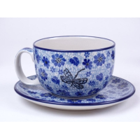 Bunzlau kop & schotel 350 ml. * 769-1443 libelle *