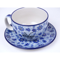 Bunzlau kop & schotel 350 ml. * 769-1443 libelle *