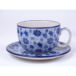 Bunzlau kop & schotel 350 ml. * 769-1443 libelle *