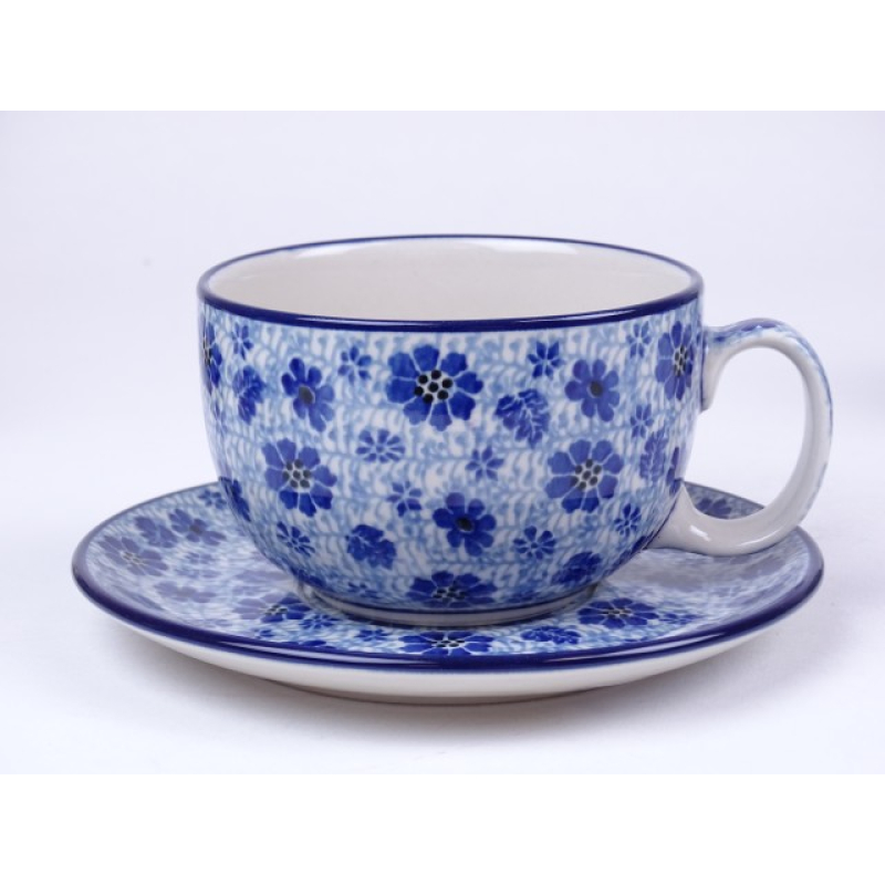 Bunzlau kop & schotel 350 ml. * 769-1443 libelle *