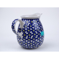 Bunzlau melk kannetje 500 ml. * 079-blauw/geel *