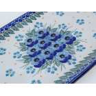 Bunzlau sushi serveerschaal 30 cm * C26-2276 viooltjes *