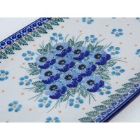 Bunzlau sushi serveerschaal 30 cm * C26-2276 viooltjes *