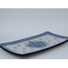 Bunzlau sushi serveerschaal 30 cm * C26-2276 viooltjes *