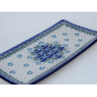 Bunzlau sushi serveerschaal 30 cm * C26-2276 viooltjes *