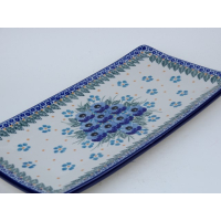 Bunzlau sushi serveerschaal 30 cm * C26-2276 viooltjes *