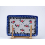 Bunzlau sushi serveerschaal 18 cm * C27-1525 roosjes *