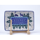 Bunzlau sushi serveerschaal 18 cm * C27-2822 kerst *