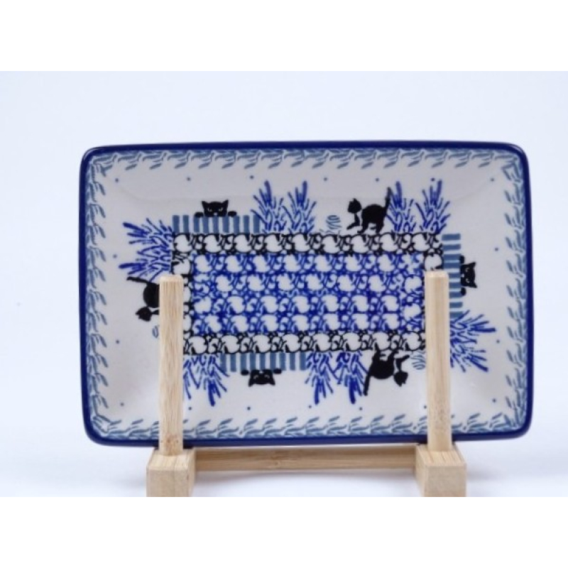 Bunzlau sushi serveerschaal 18 cm. * C27-2827 poesjes *