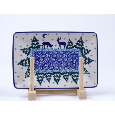 Bunzlau sushi serveerschaal 18 cm * C27-2822 kerst *