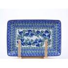 Bunzlau sushi serveerschaal 21 cm  * C21-2276 viooltjes *