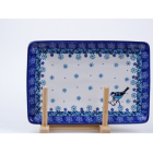 Bunzlau sushi serveerschaal 21 cm  * C21-2529 vogeltje *