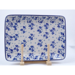 Bunzlau serveerbord 24 cm. * 111-3206 vogeltjes *