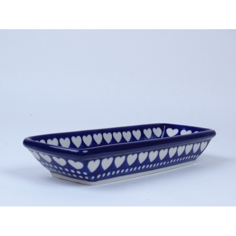 Bunzlau frikandel/ sushi schaaltje 24,5 cm. * F13-375E hartjes *