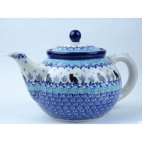 Bunzlau theepot set  1,2 liter + theelicht  * 060-2855 poesjes *