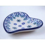 Bunzlau theetip hartje 8,5 cm. * G62-2084 *