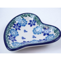 Bunzlau theetip hartje 8,5 cm. * G62-3209 *