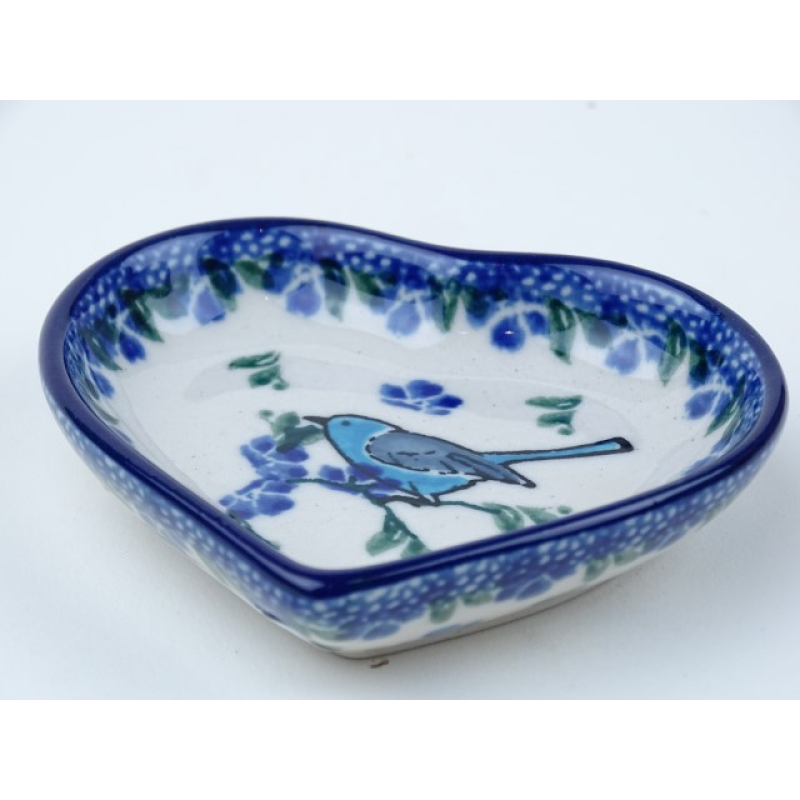 Bunzlau theetip hartje 8,5 cm. * B64-1935 *