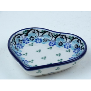 Bunzlau theetip hartje 8,5 cm. * B64-1982 *