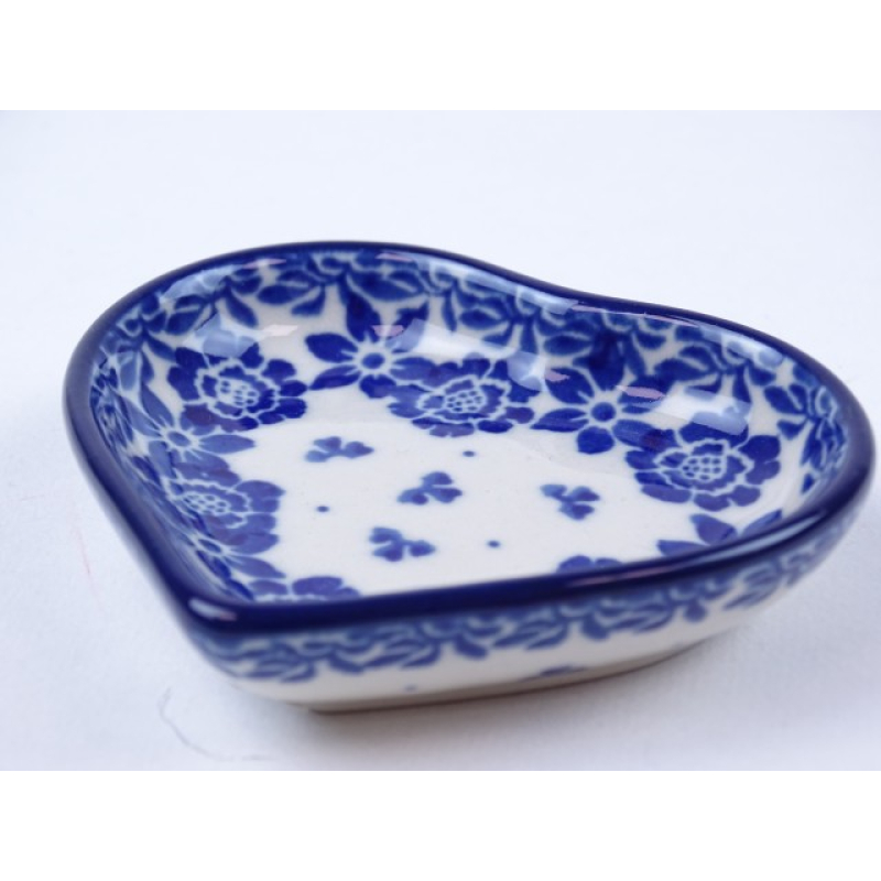 Bunzlau theetip hartje 8,5 cm. * B64-2766 *