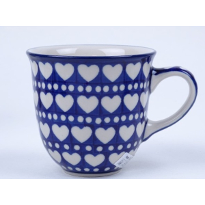 Bunzlau tulp mok  340 ml. * 824-375-E hartjes *