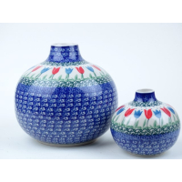 Bunzlau buikvaas 300 ml. * G16-2599 rode tulpen *