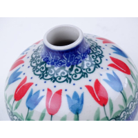 Bunzlau buikvaas 300 ml. * G16-2599 rode tulpen *