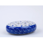 Bunzlau droogbloem vaasje 14 cm breed. * G12-1823 *