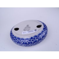 Bunzlau droogbloem vaasje 14 cm breed. * G12-1823 *