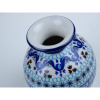 Bunzlau bol vaasje 12 cm. hoog * D16-1026 *