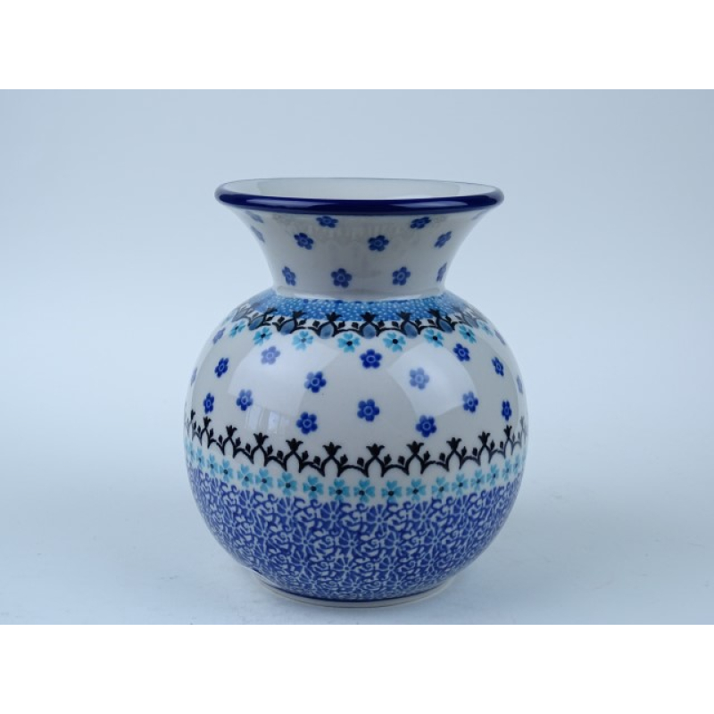 Bunzlau vaasje 14 cm. hoog * 96-1984 *
