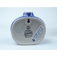 Bunzlau vaasje voor aan de muur 9 cm.  * G10-2187 *