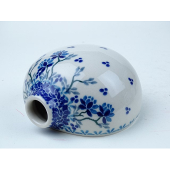 Bunzlau vaasje voor aan de muur 9 cm.  * G10-2524 *